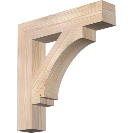 Ekena Millwork Imperial Block Smooth Bracket, Douglas Fir, 5 1/2"W x 30"D x 30"H BKT06X30X30IMP05SDF